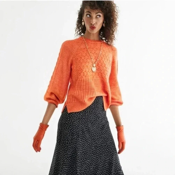 Cabi Harvest Pullover Mix Pattern Knit Boxy Fit Crewneck Sweater(S) - Picture 2 of 10